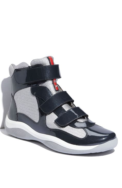 blue and grey prada sneakers|grey Prada sneakers men.